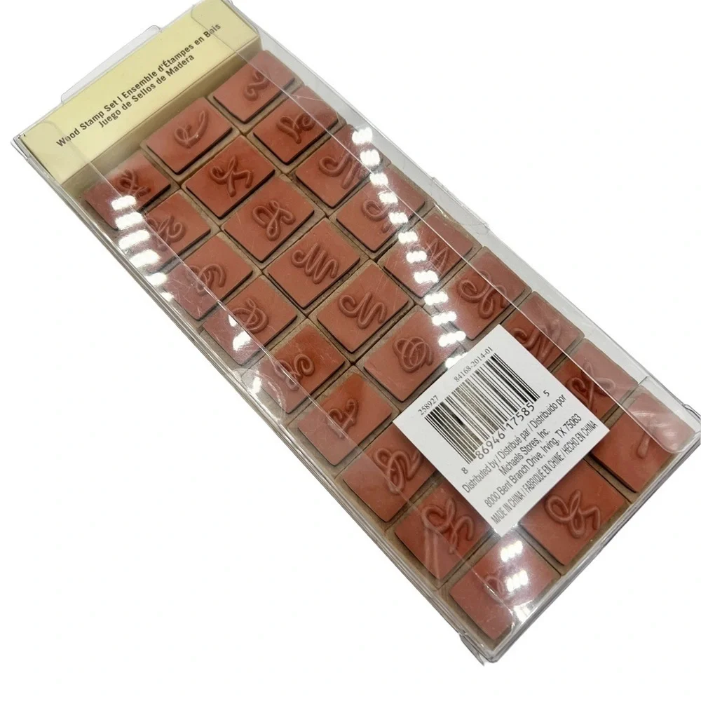 Recollections Wood Stamp‎ Letters Set